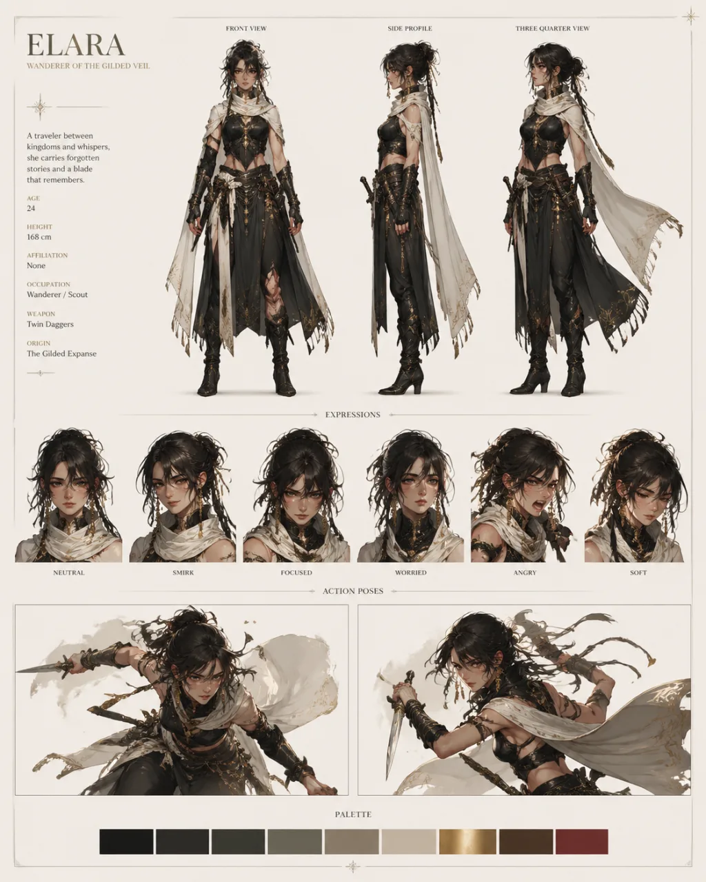 Editorial OC character sheet