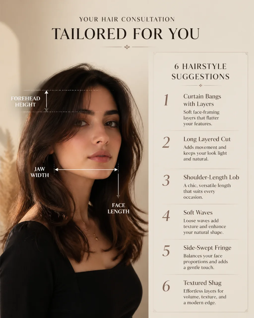 Premium salon consultation card